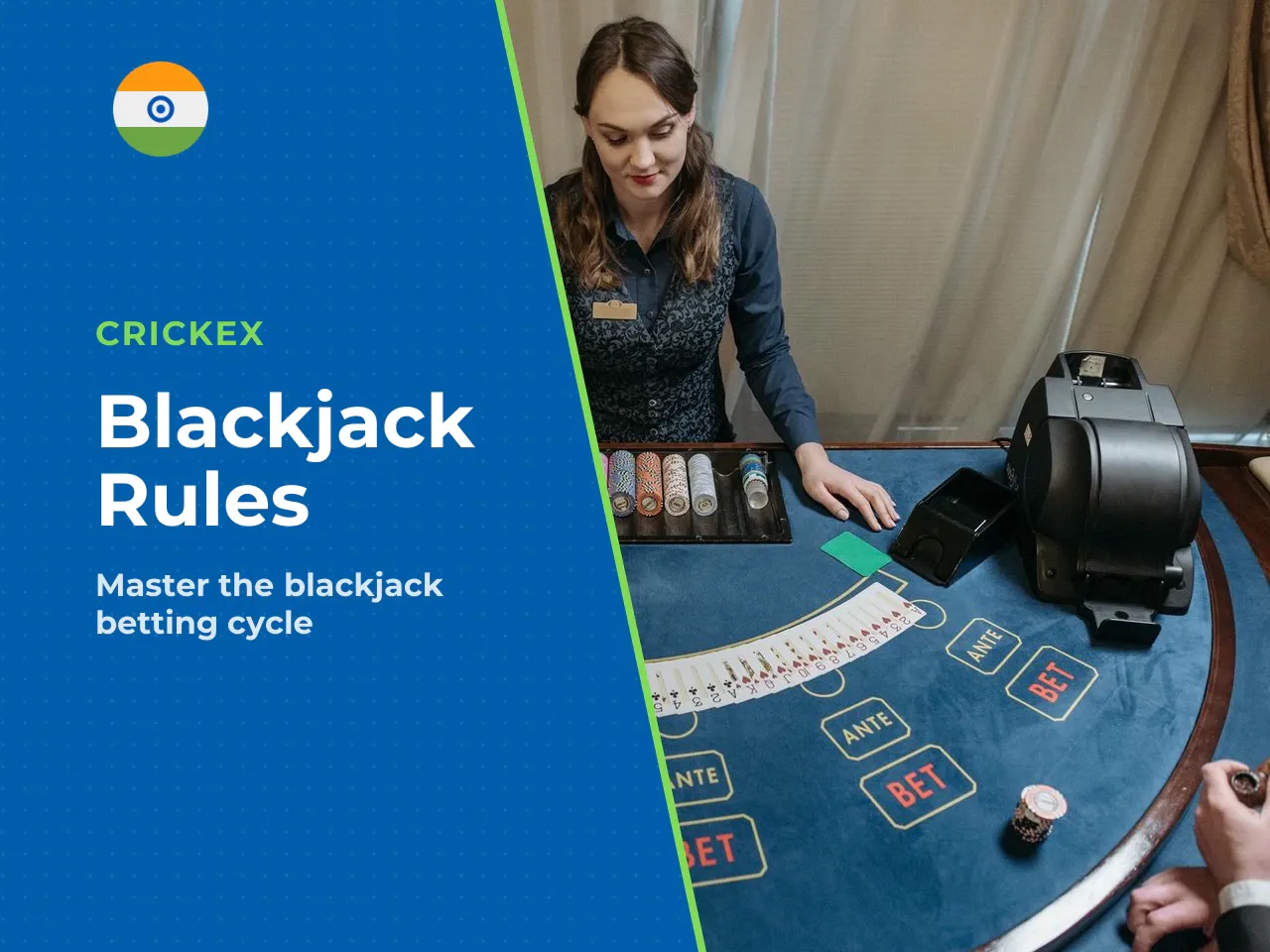 How a standard blackjack round moves