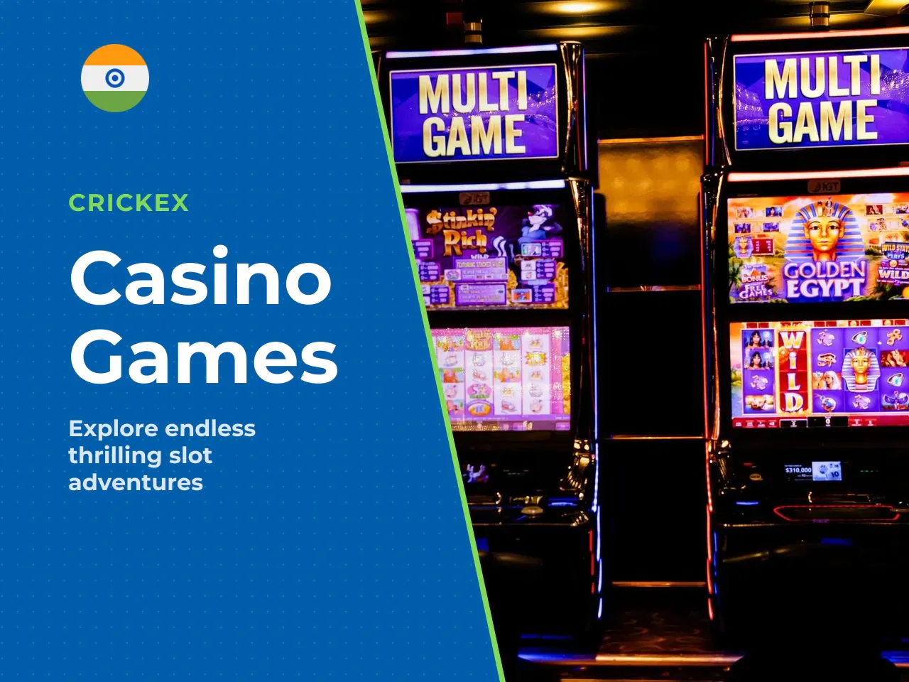 Slots, live casino and other game
