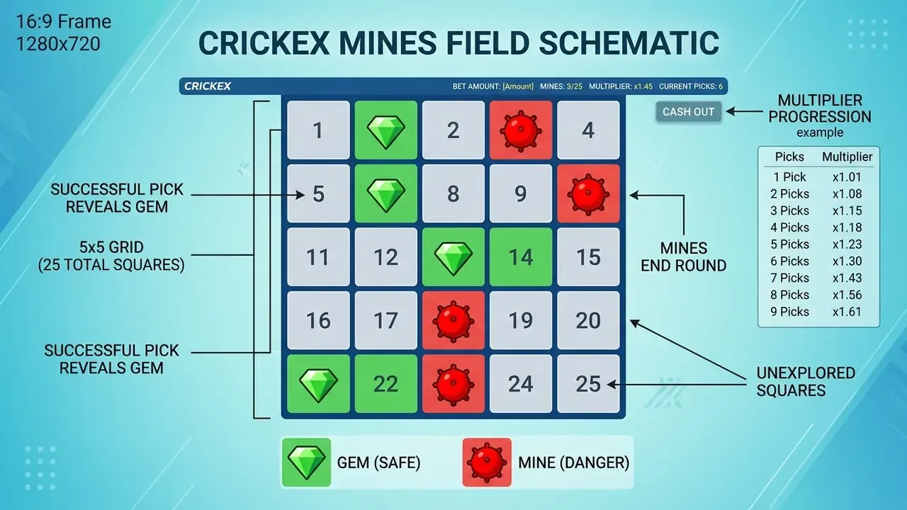 mostbet mines game structure and safe tiles