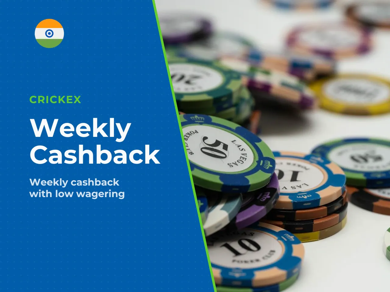 The maximum cashback is ₹5,00,000 per week, and the wagering requirement on the cashback amount is just 1x. That is remarkably low compared to industry norms. A player who loses ₹2,00,000 in a week on