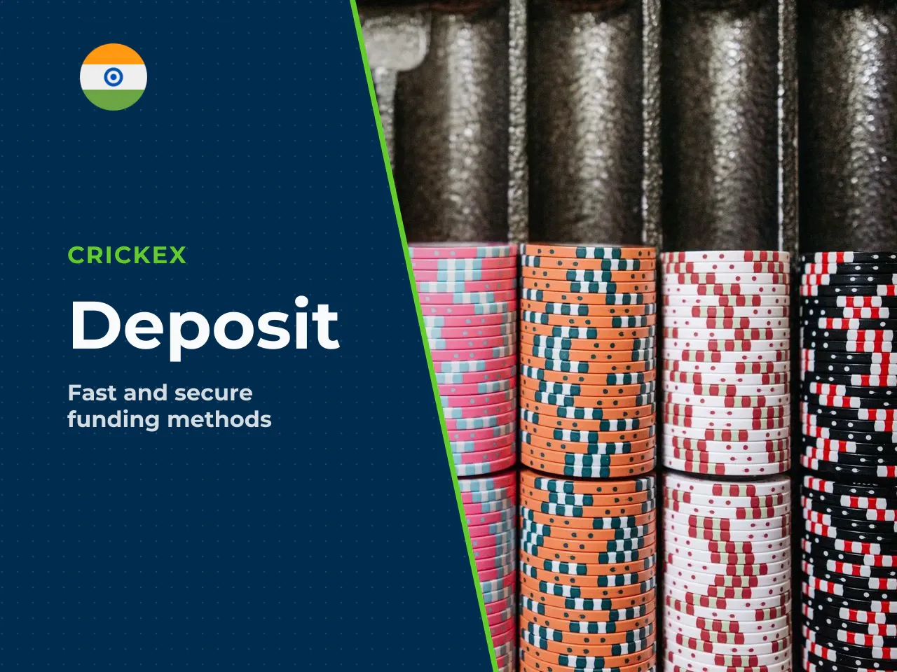 To deposit Open the Crickex app